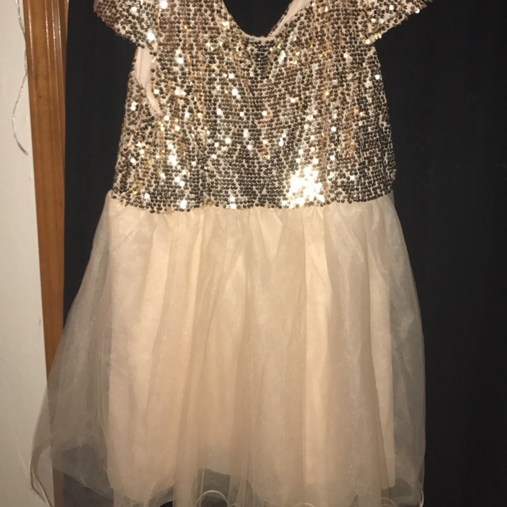 Gold dress